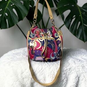 Coach Multicolor Patchwork Shoulder Bag
